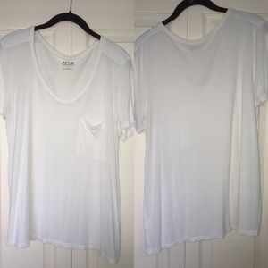 NWOT White Scoop Neck Shirt